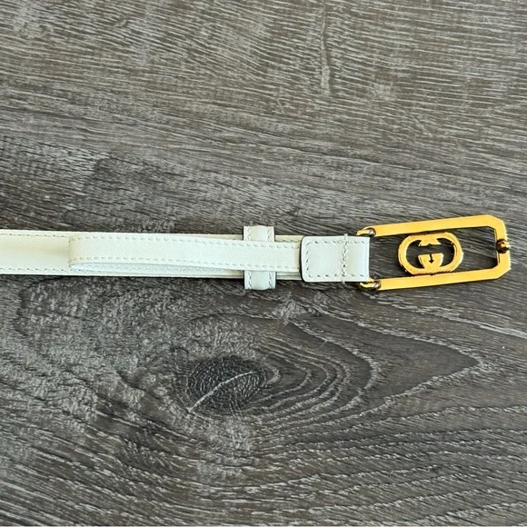 Gucci Thin Belt with Interlocking G Buckle - 90cm - Picture 4 of 11